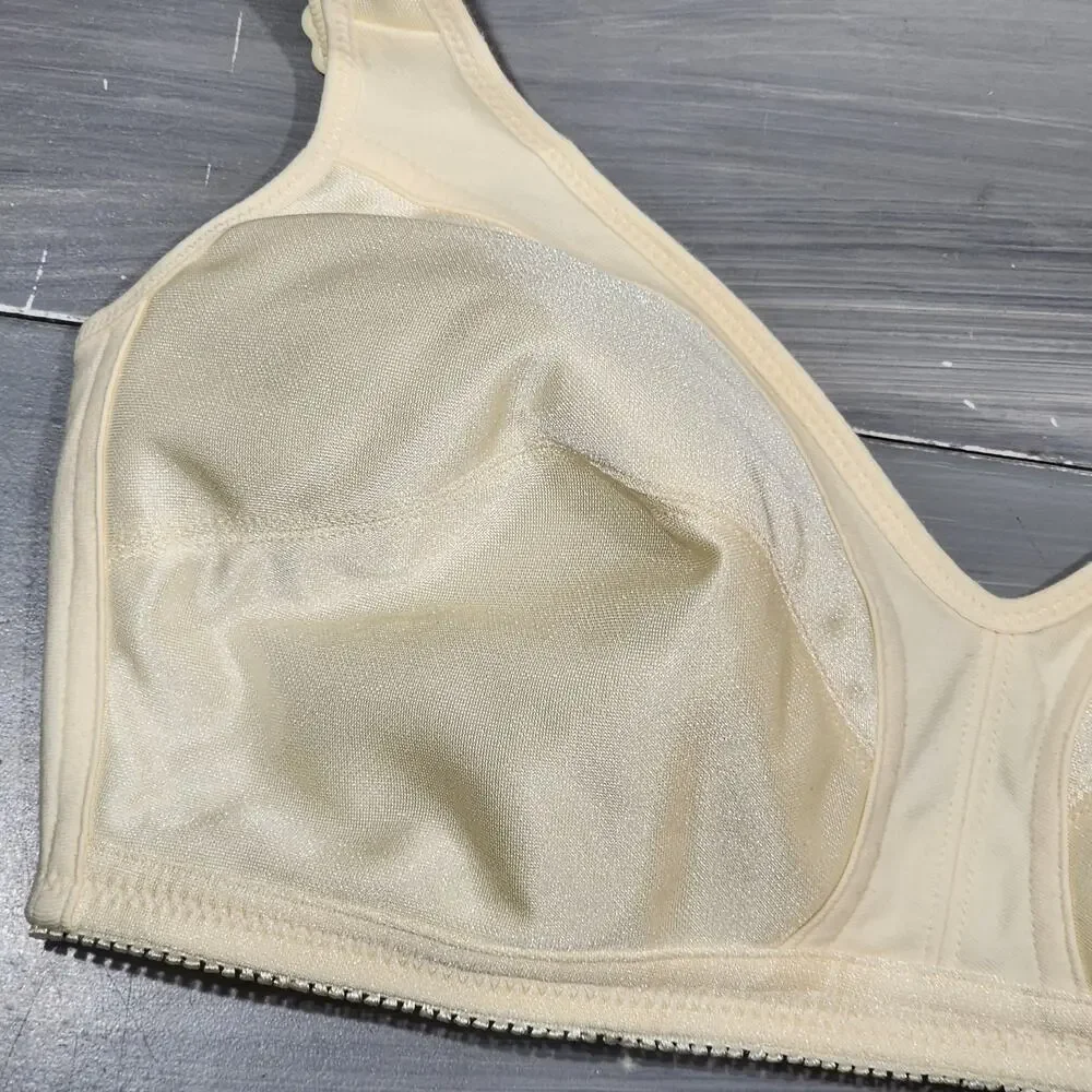 Dominique Isabelle Everyday‎ Wire-Free Cotton Lined Bra 34B Champagne